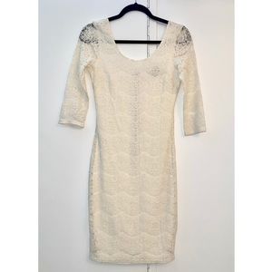 White lace dress